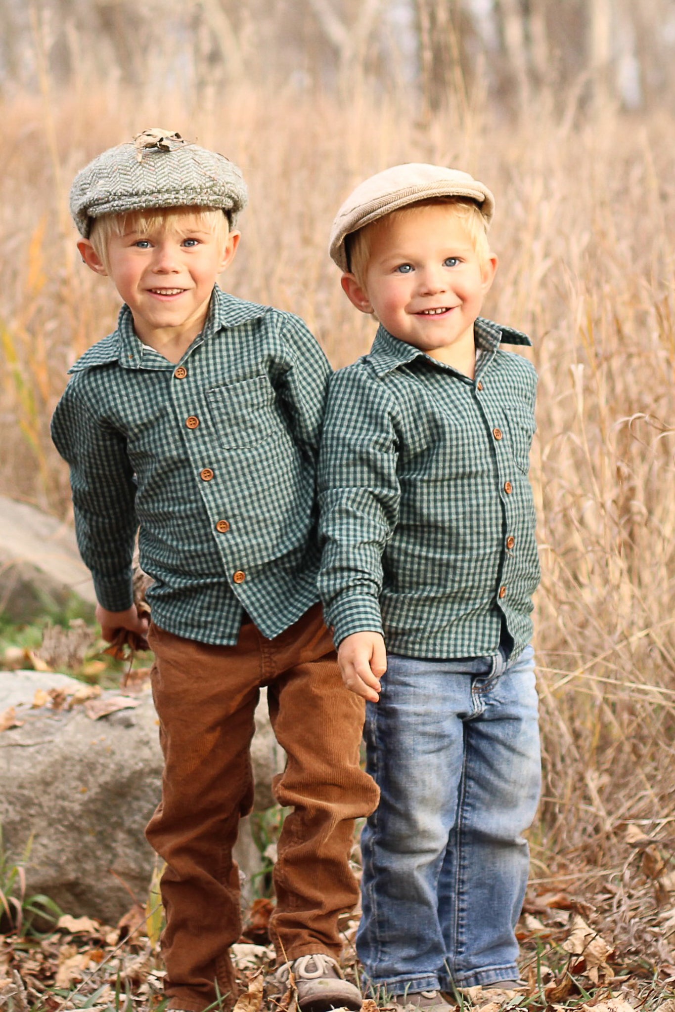 Spruce Gingham ~ Boy’s Brave Button-up