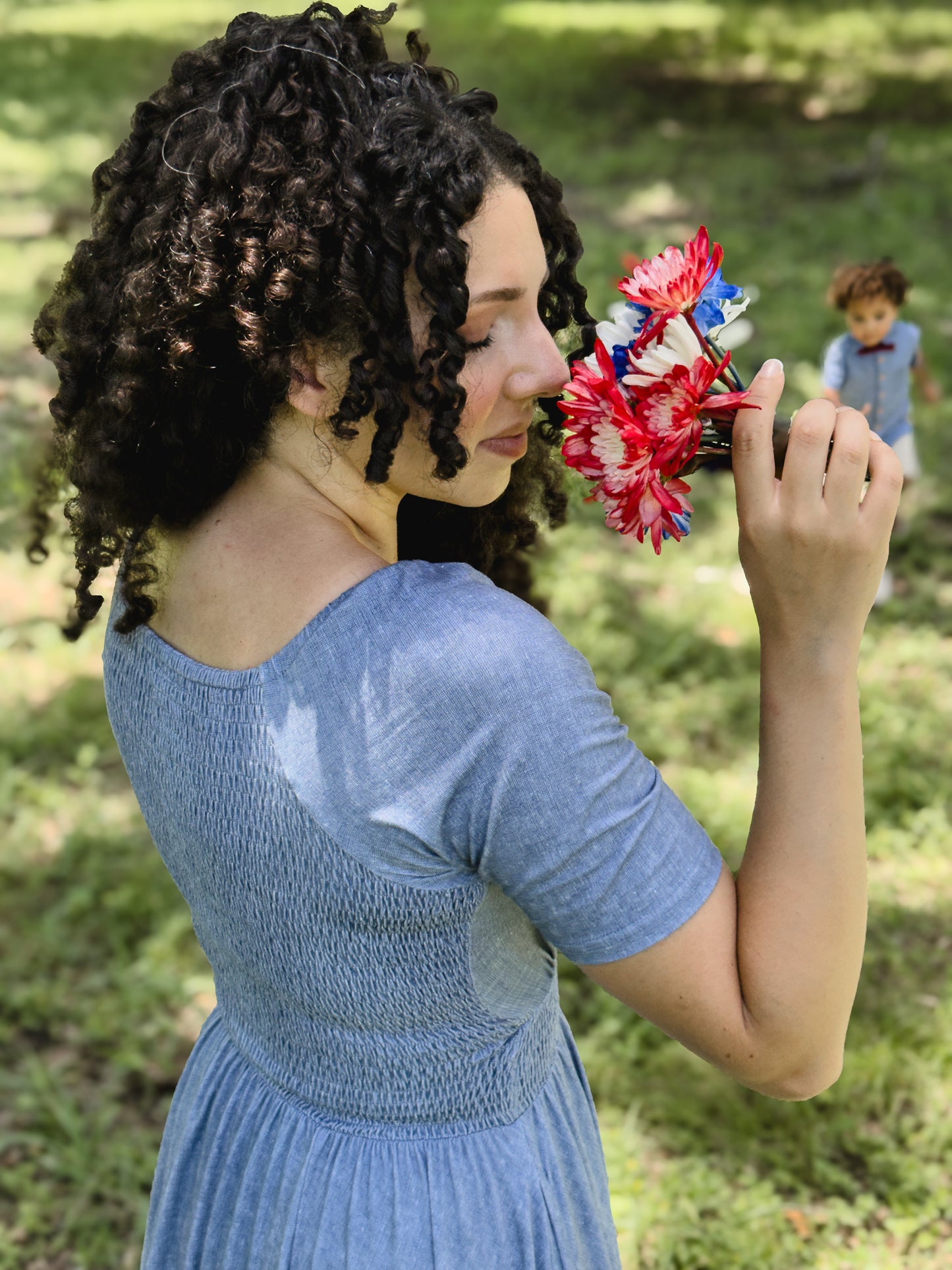 Shenandoah Chambray ~ Folklore Maxi