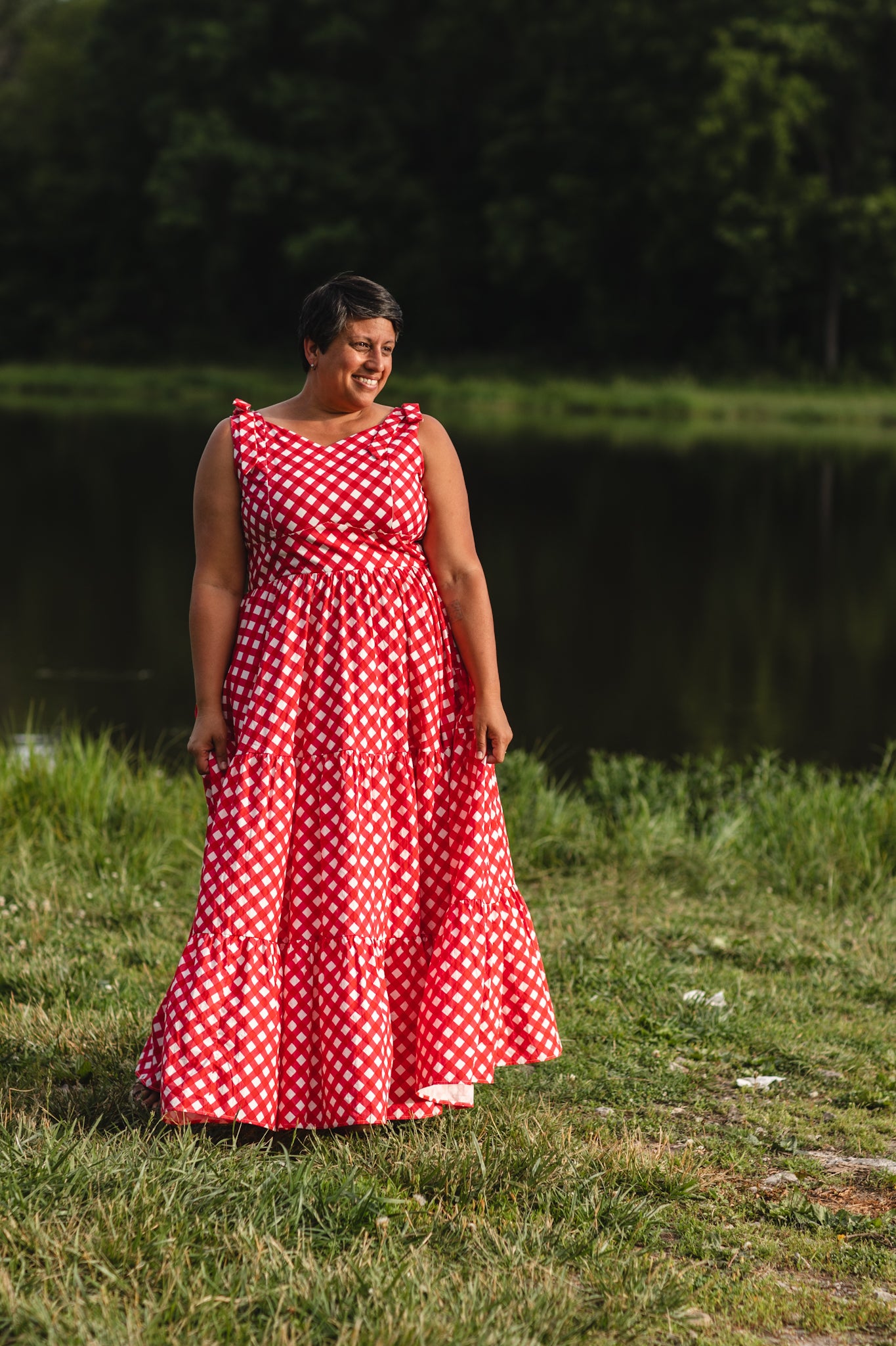 Grenadine Gingham ~ Lenora Dress