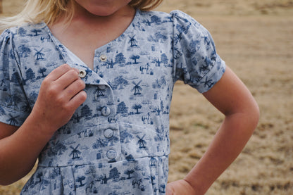 Bluebell Pastures ~ Mini Meadowcourt Dress