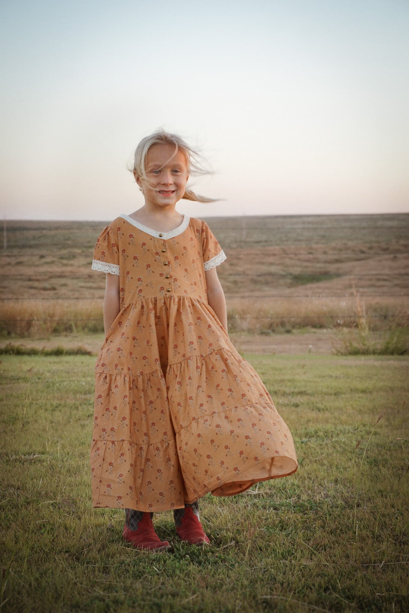 Pressed Marigold ~ Mini Keepsake Dress Pressed Marigold ~ Mini Keepsake Dress