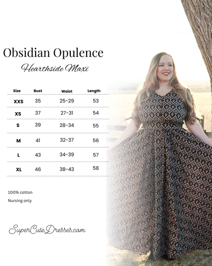 Obsidian Opulence ~ Hearthside Maxi