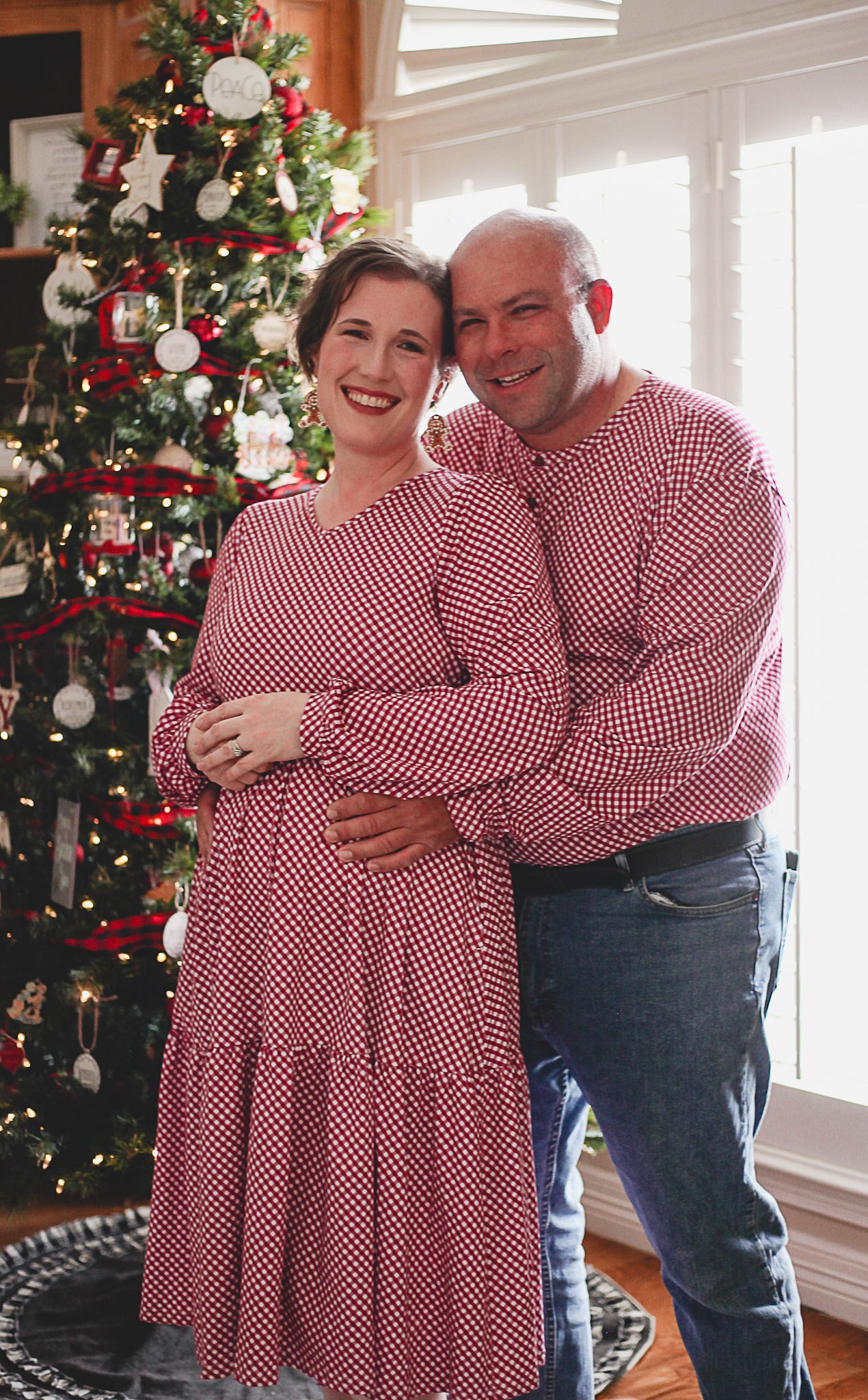 Cranberry Gingham ~ Men’s Lionheart Henley