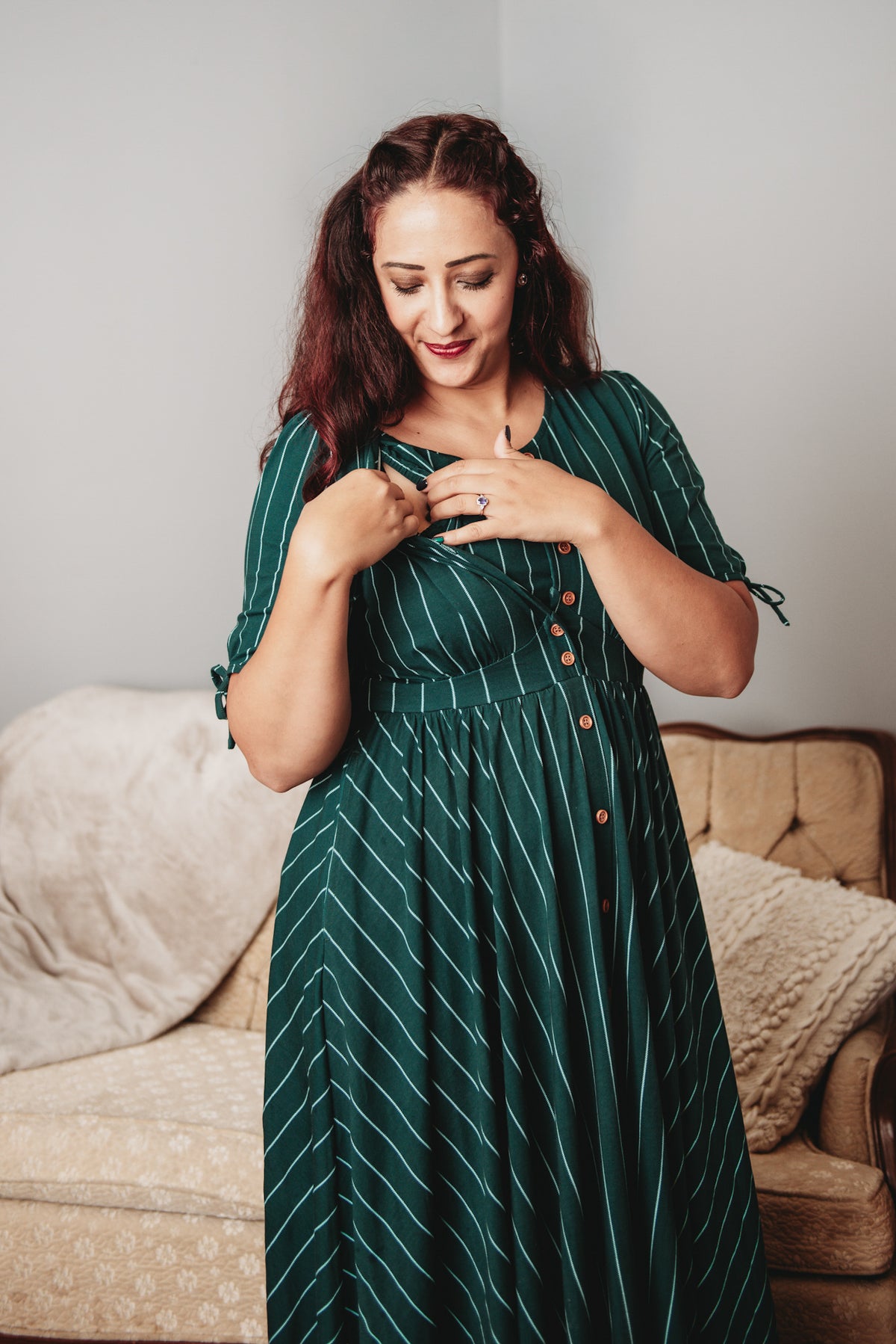 Cedar Stripes ~ Hearthside Maxi