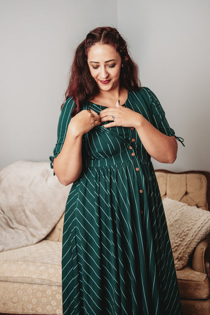 Cedar Stripes ~ Hearthside Maxi
