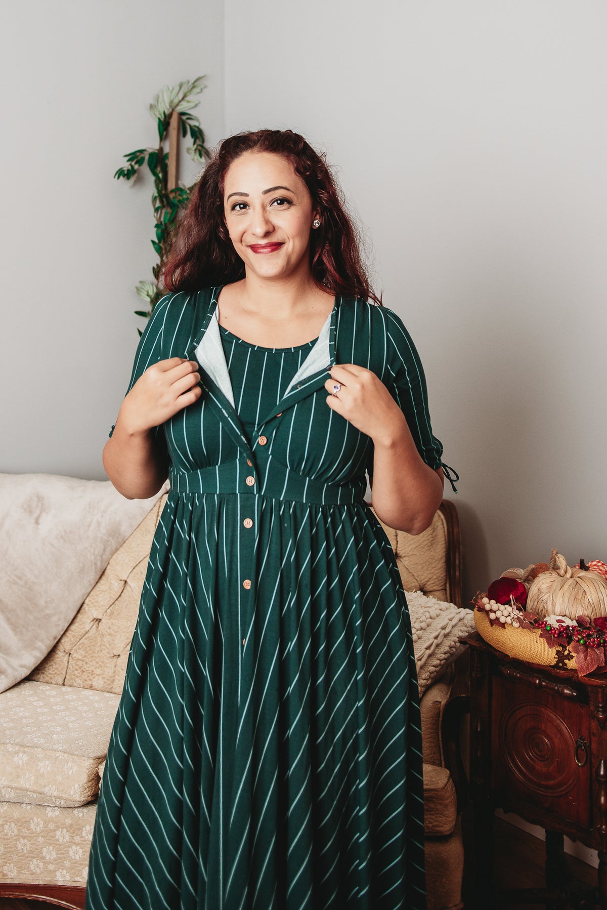 Cedar Stripes ~ Hearthside Maxi