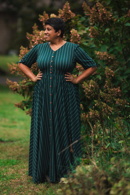 Cedar Stripes ~ Hearthside Maxi