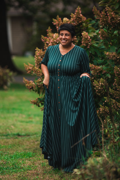 Cedar Stripes ~ Hearthside Maxi