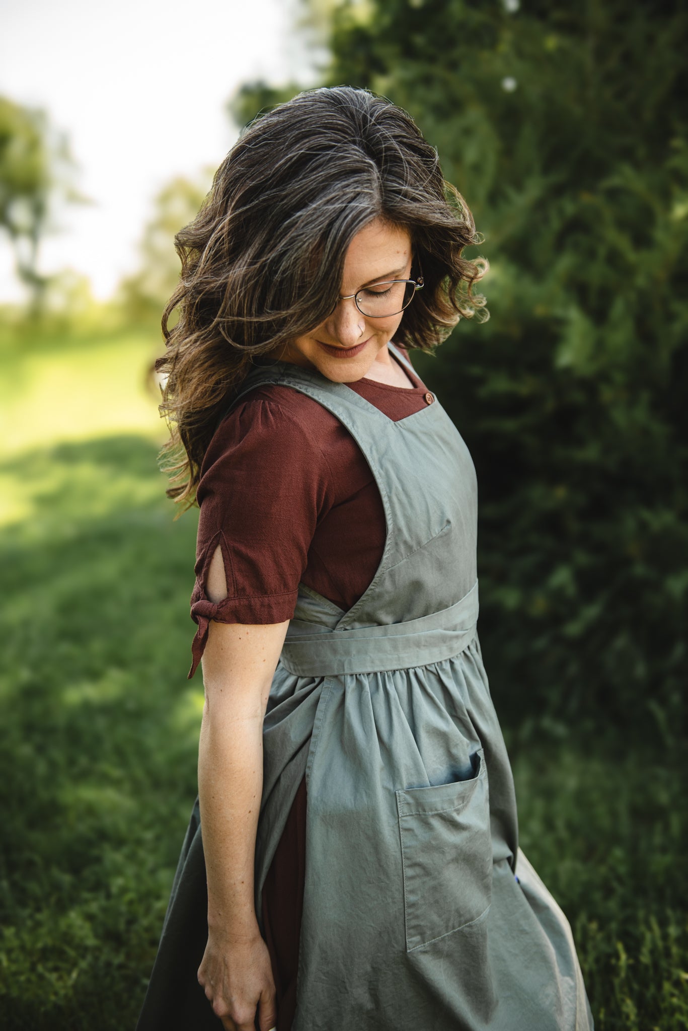 Olivewood ~ Pinafore Apron