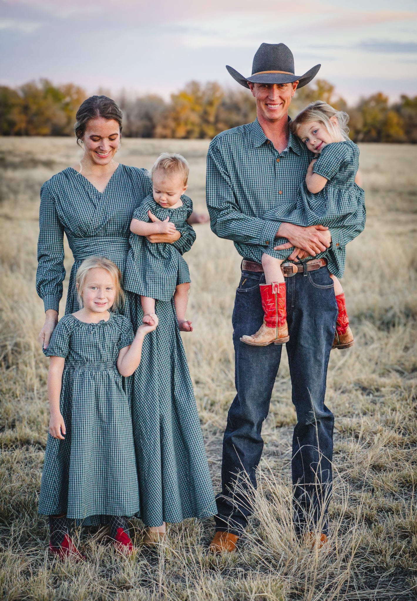 Spruce Gingham ~ Wildwood Maxi