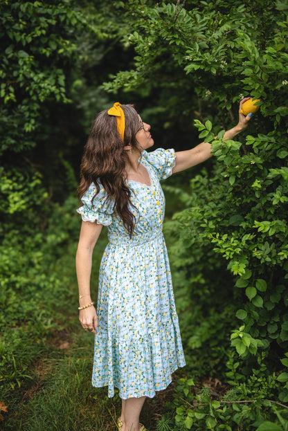 Little Lemon Gingham ~ Keepsake Midi