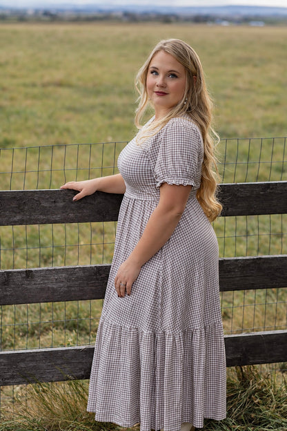 Nutmeg Gingham ~ Storybook Dress