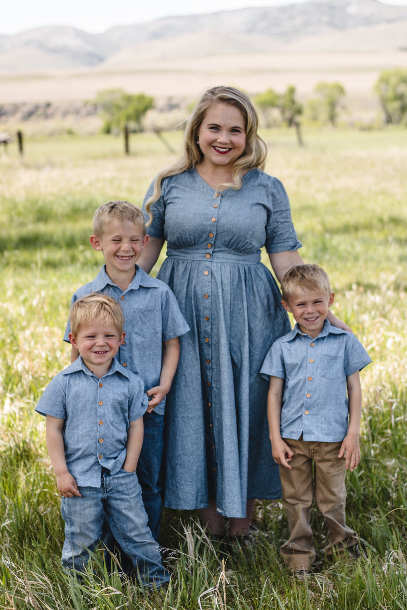 Shenandoah Chambray ~ Hearthside Midi