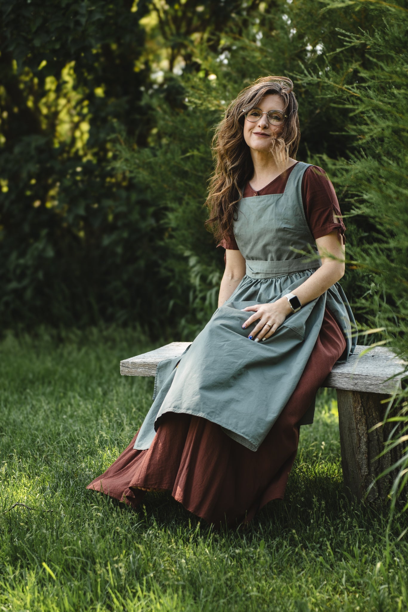 Olivewood ~ Pinafore Apron