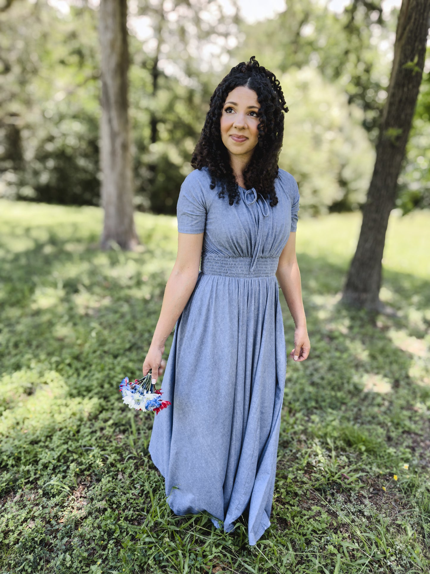 Shenandoah Chambray ~ Folklore Maxi