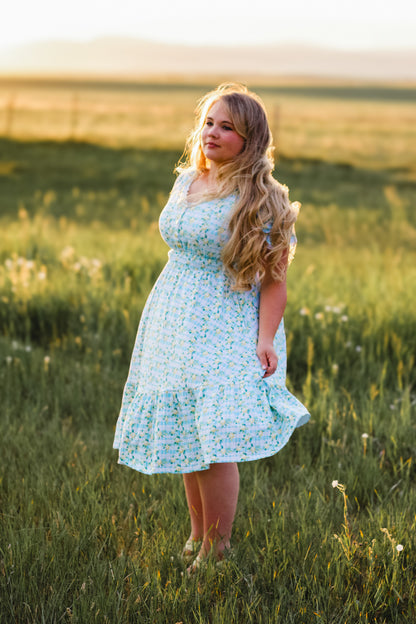 Little Lemon Gingham ~ Keepsake Midi