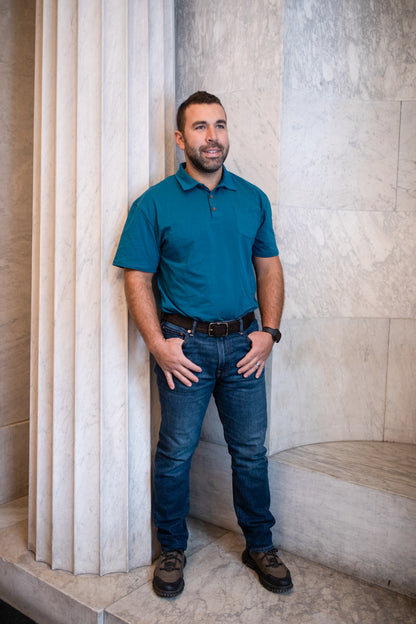 Timeless Teal ~ Men’s Perseverance Polo