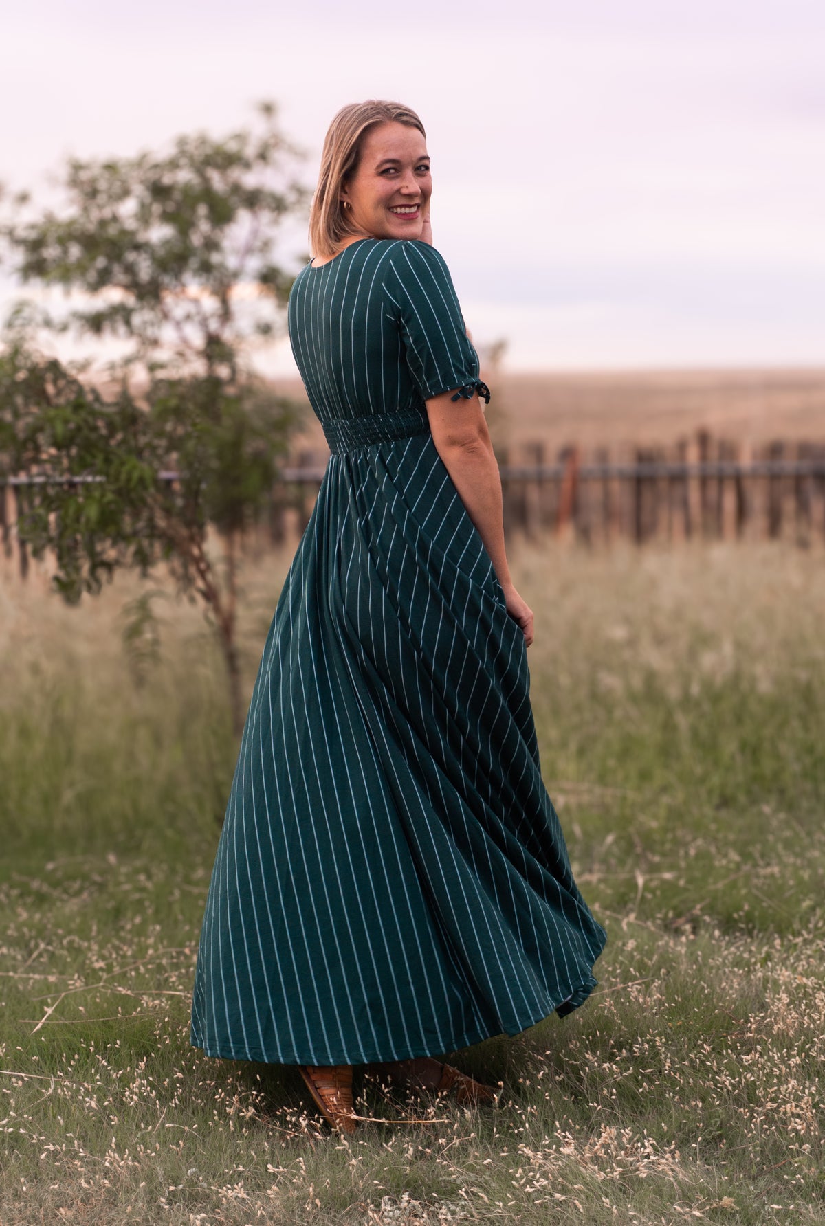 Cedar Stripes ~ Hearthside Maxi