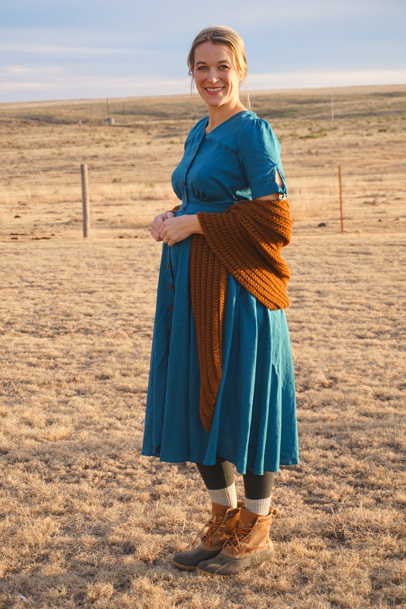 Timeless Teal ~ Hearthside Dress