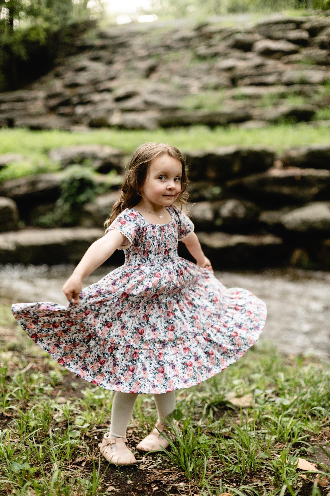 Watercolor Garden ~ Mini Nightingale Dress