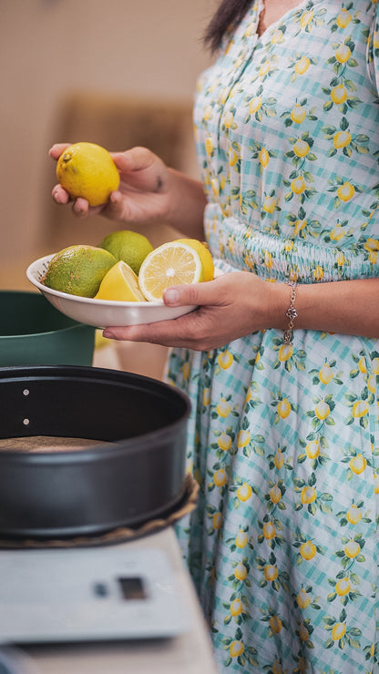 Little Lemon Gingham ~ Keepsake Midi