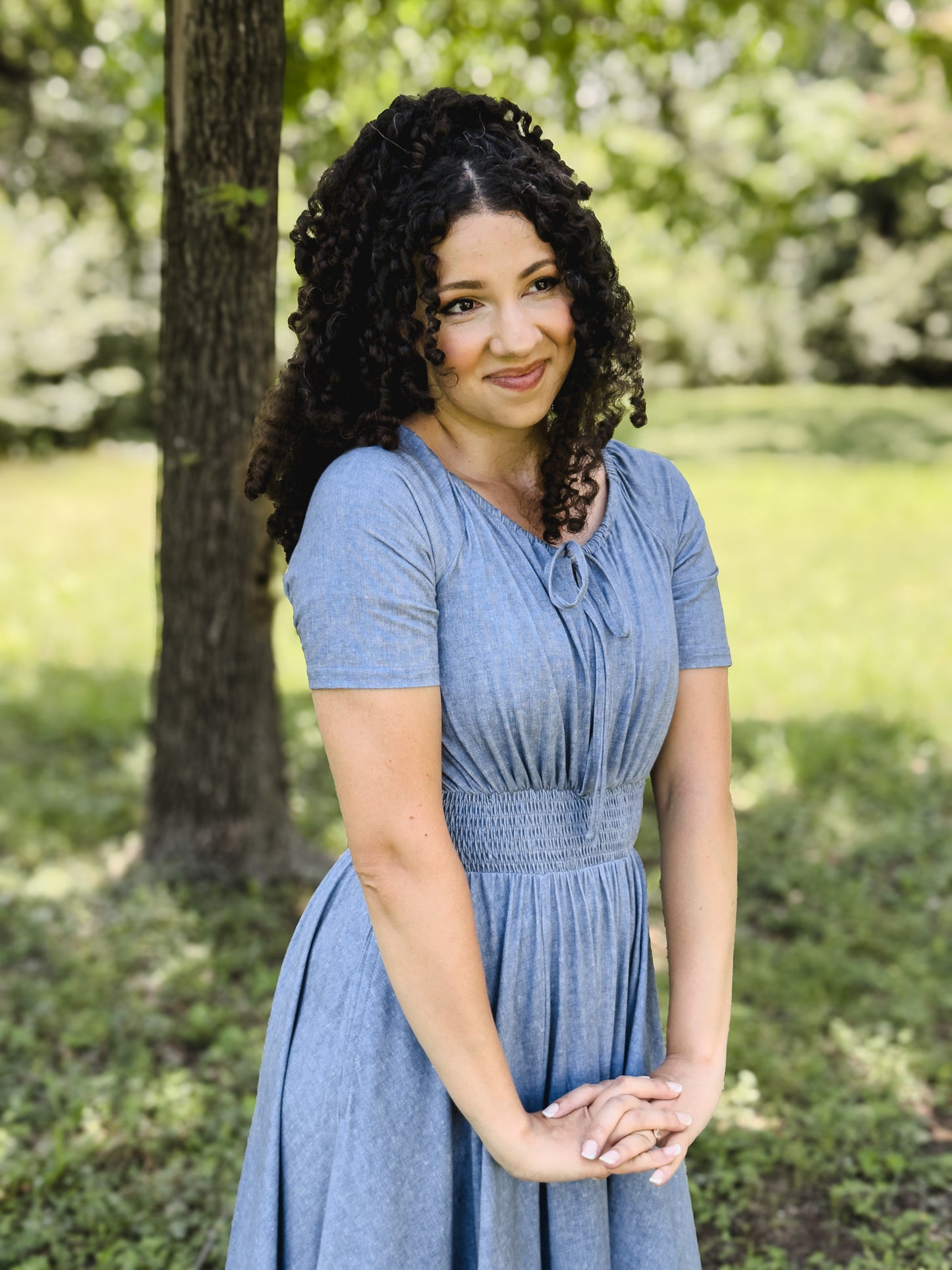 Shenandoah Chambray ~ Folklore Maxi