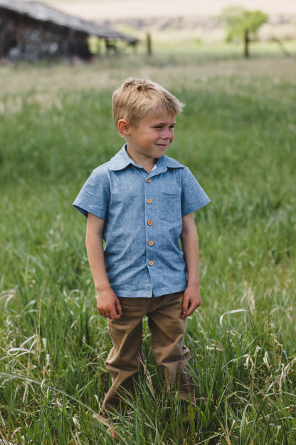 Shenandoah Chambray ~ Brave Button-up