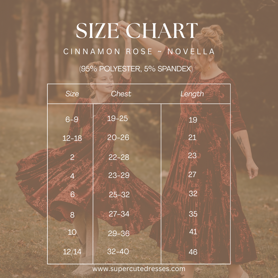 Cinnamon Rose ~ Novella Dress