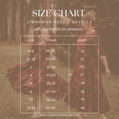 Cinnamon Rose ~ Novella Dress