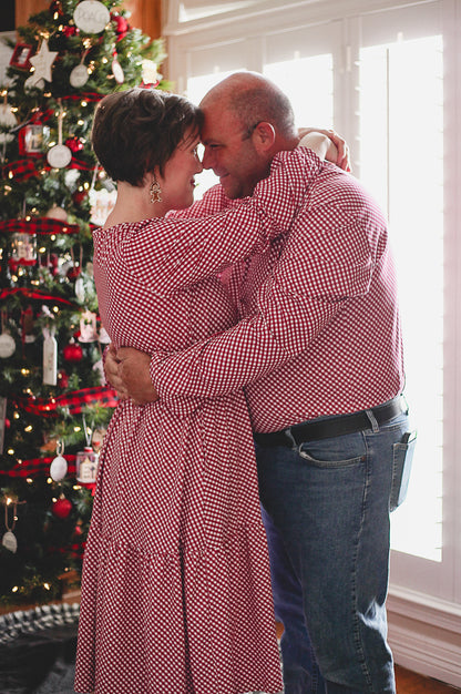 Cranberry Gingham ~ Storybook Dress