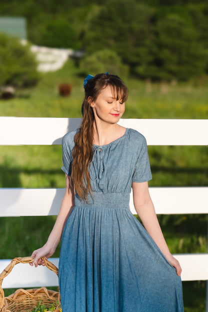 Shenandoah Chambray ~ Folklore Maxi
