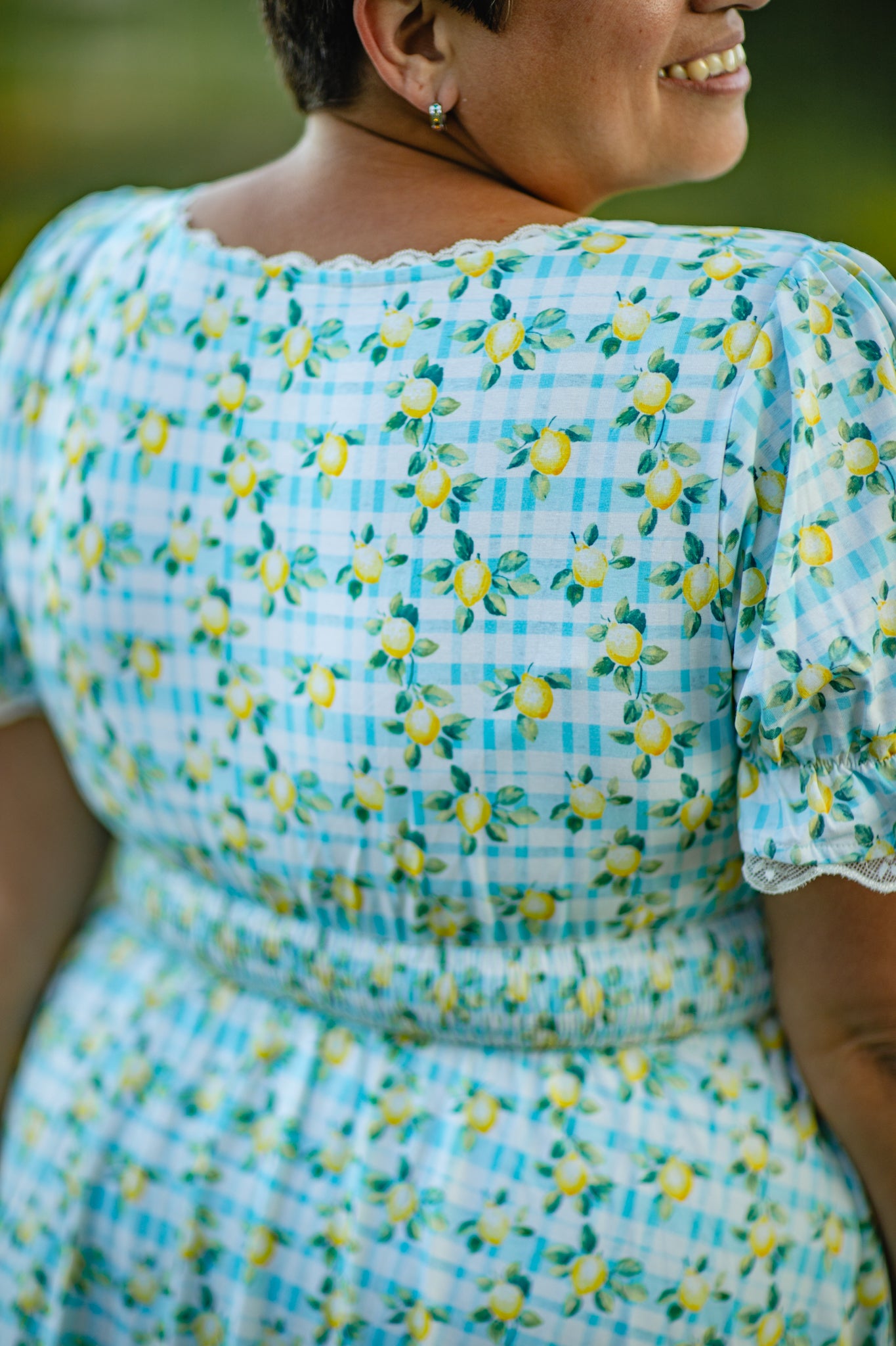 Little Lemon Gingham ~ Keepsake Midi