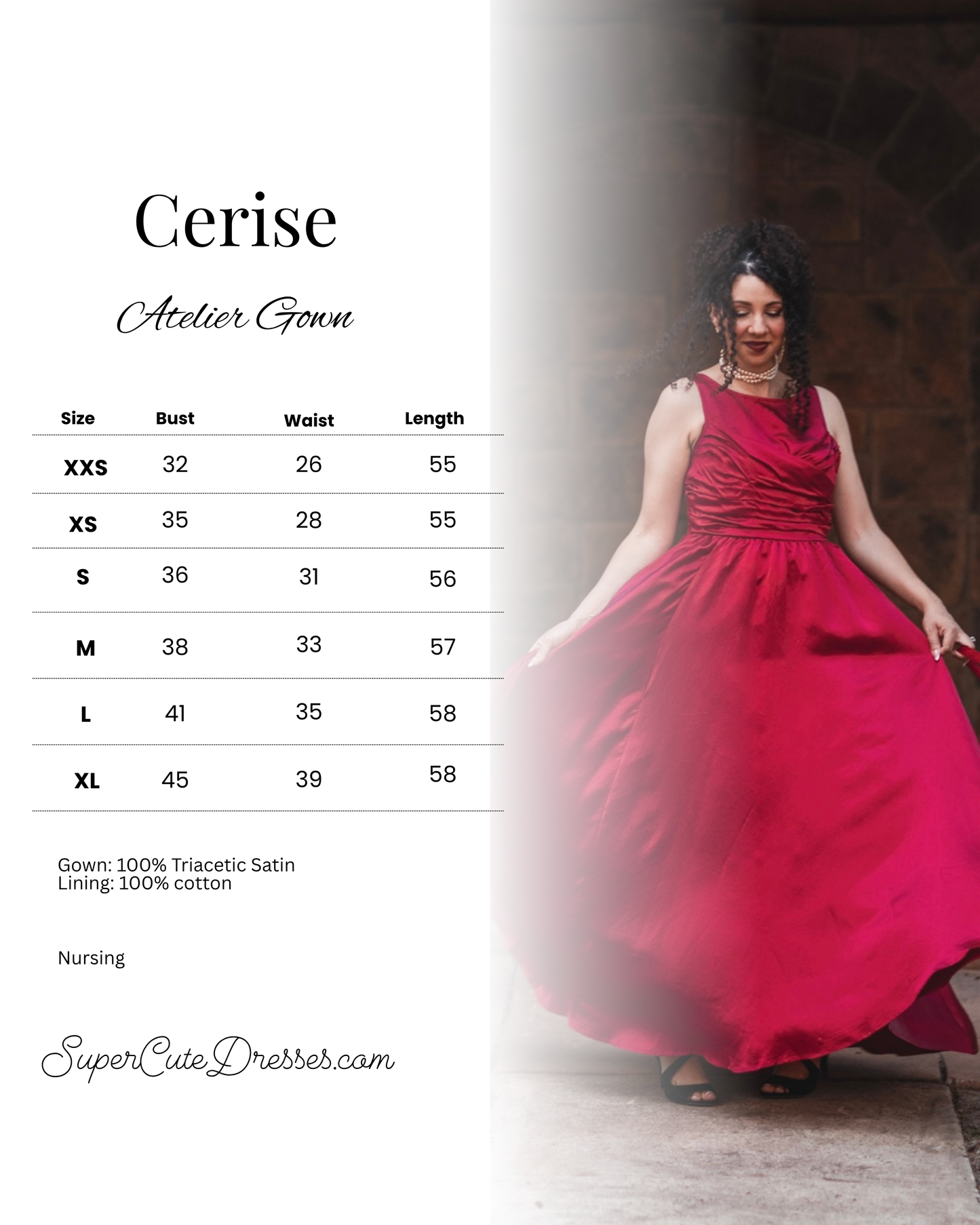Cerise ~ Atelier Gown