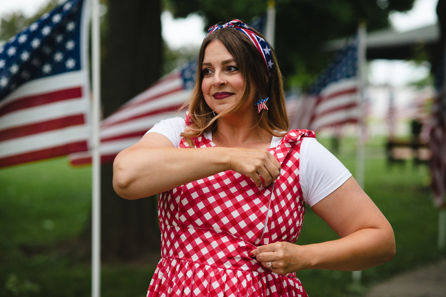 Grenadine Gingham ~ Lenora Dress