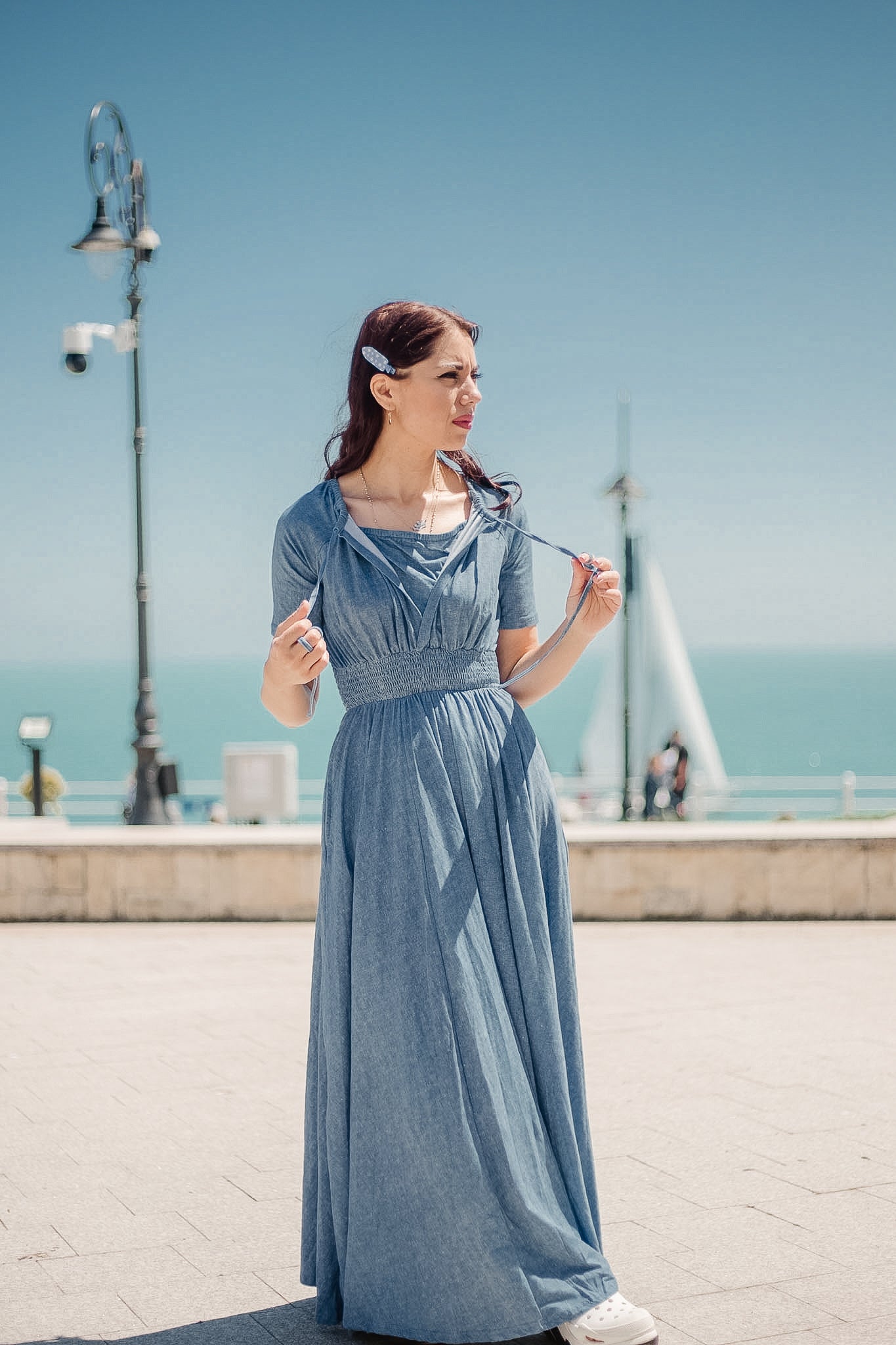 Shenandoah Chambray ~ Folklore Maxi