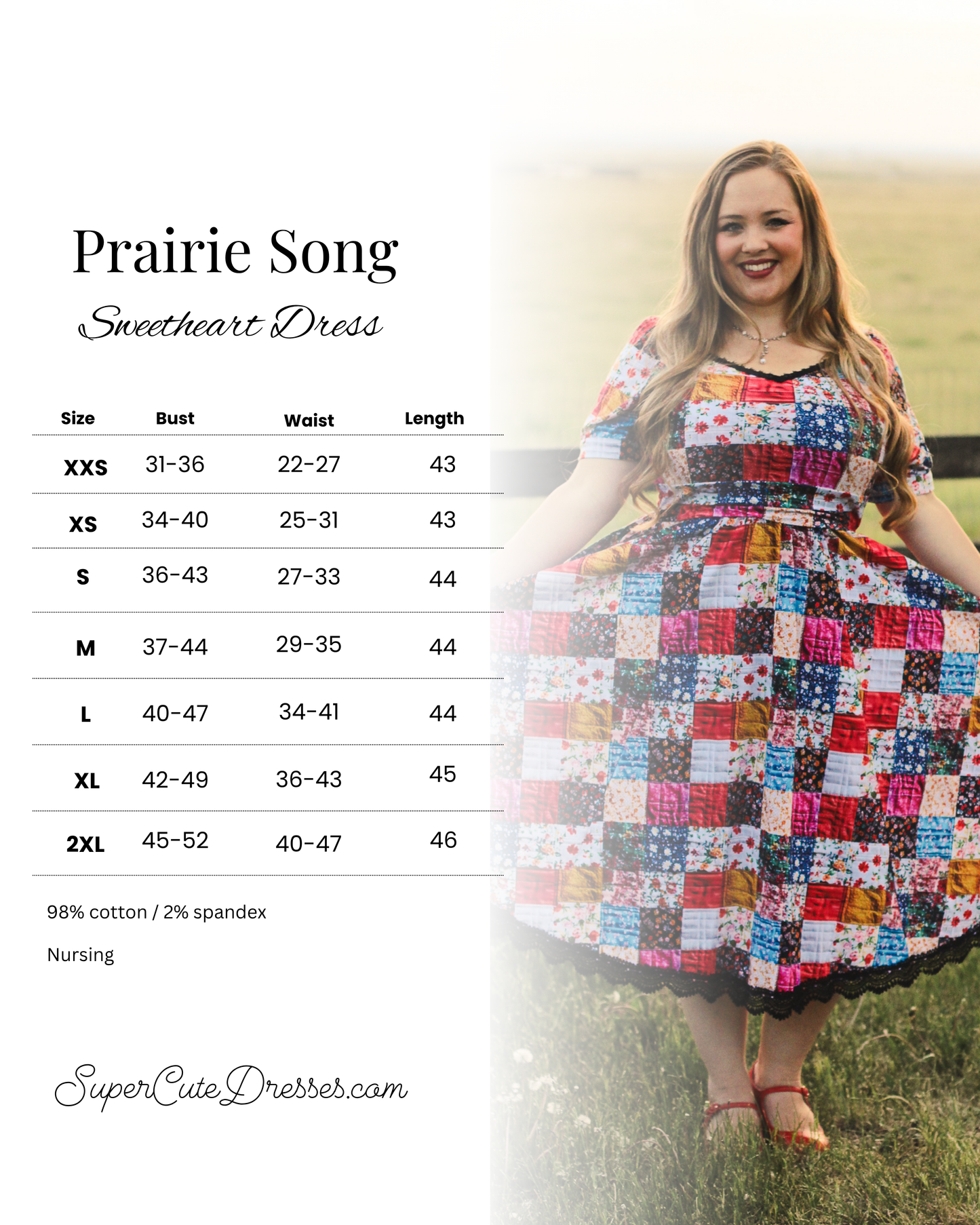 Prairie Song ~ Sweetheart Dress