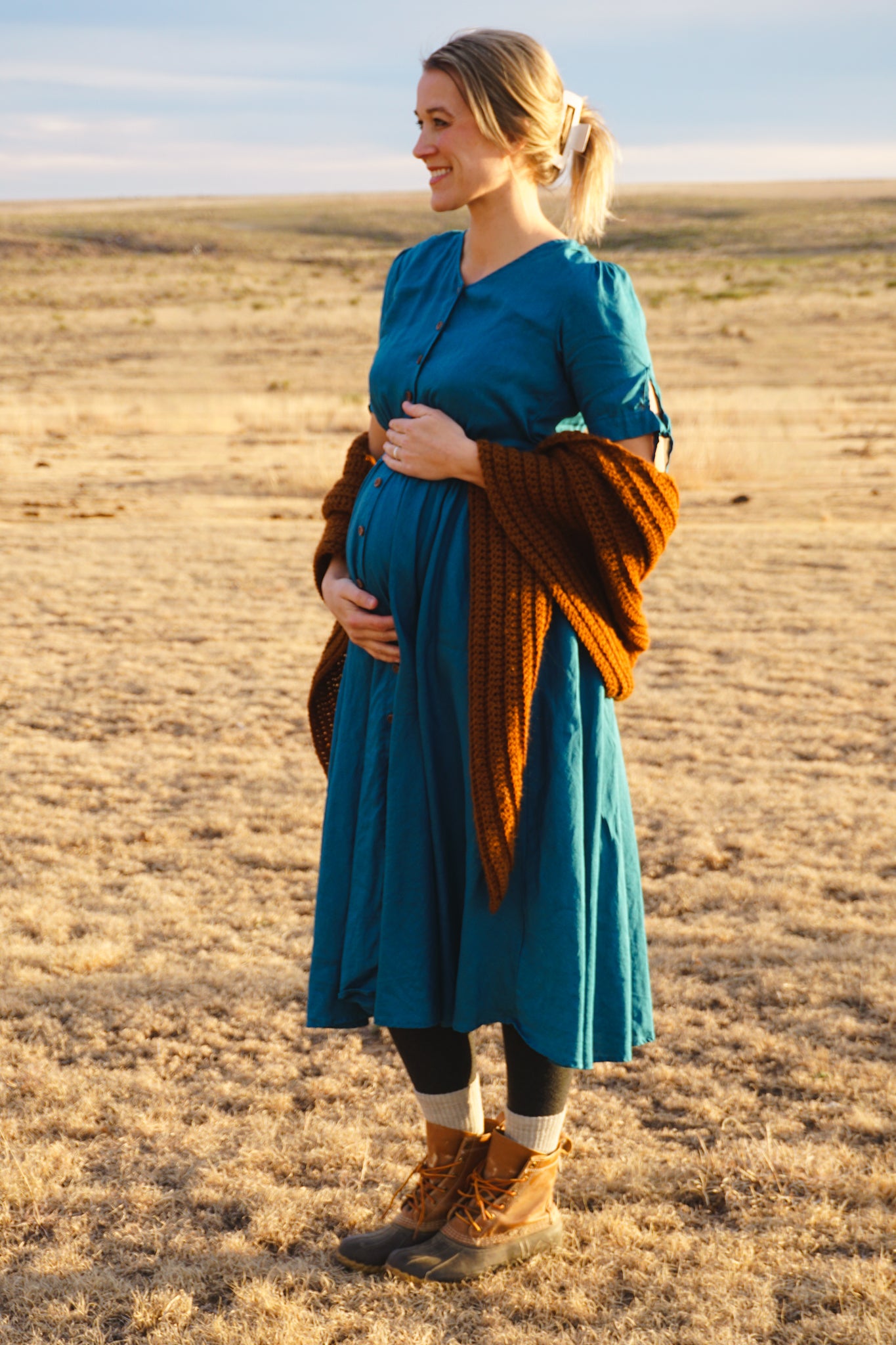Timeless Teal ~ Hearthside Dress