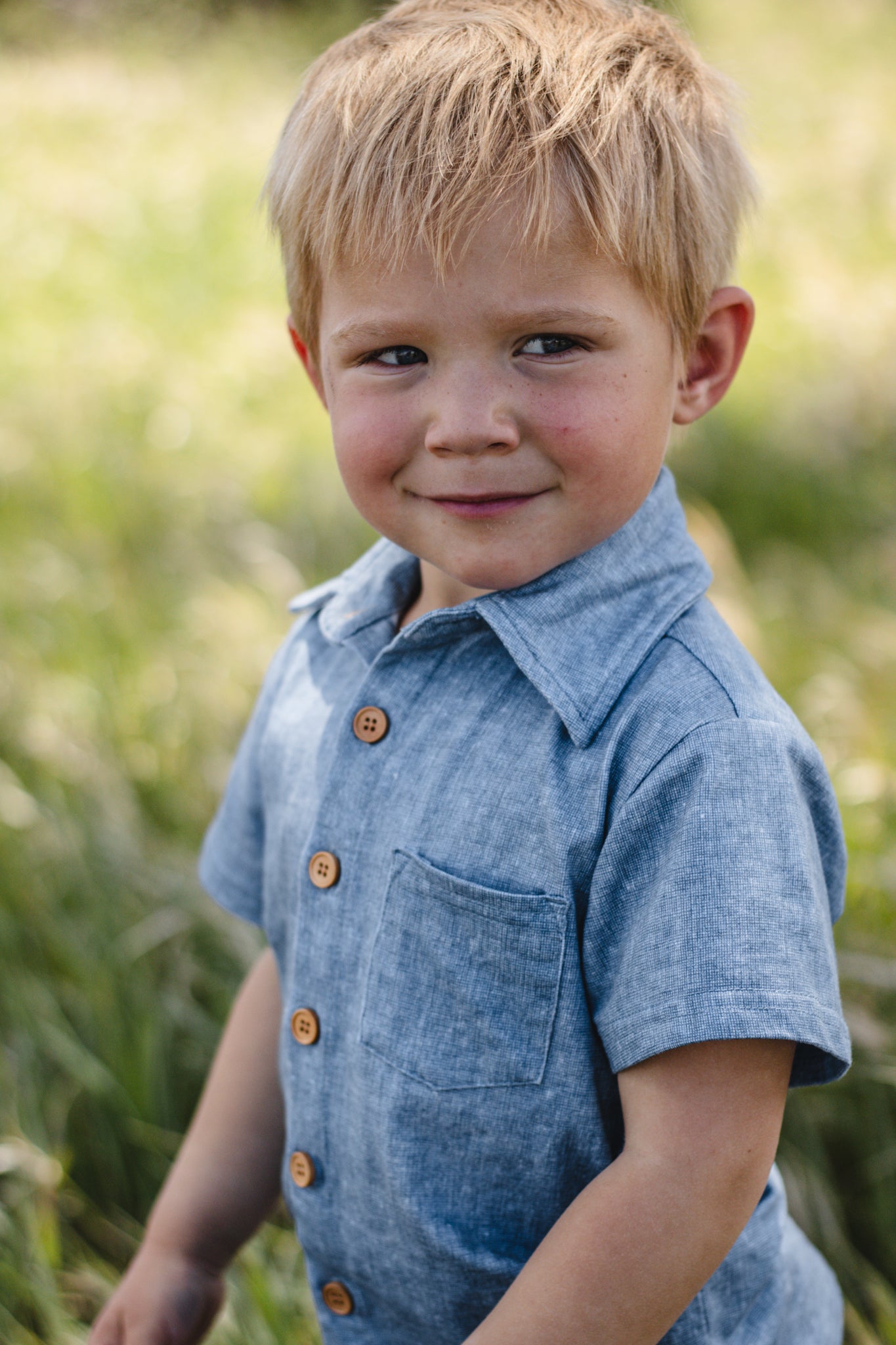 Shenandoah Chambray ~ Brave Button-up