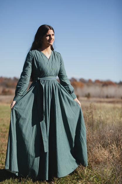 Spruce Gingham ~ Wildwood Maxi