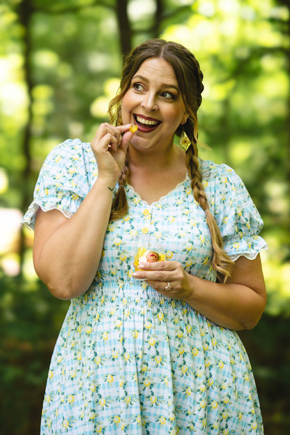 Little Lemon Gingham ~ Keepsake Midi