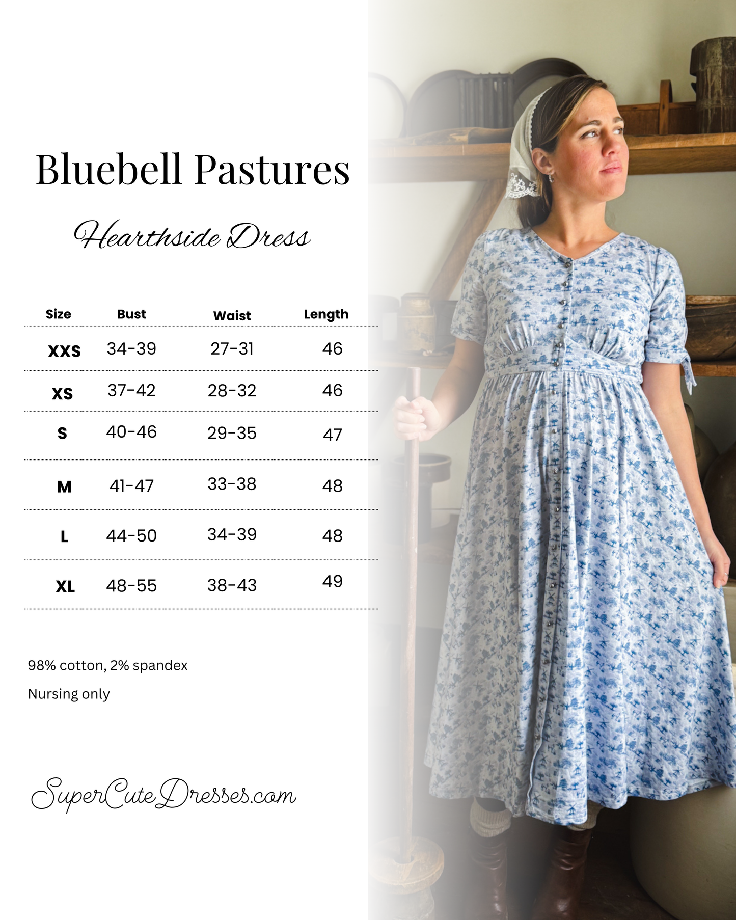 Bluebell Pastures ~ Hearthside Dress