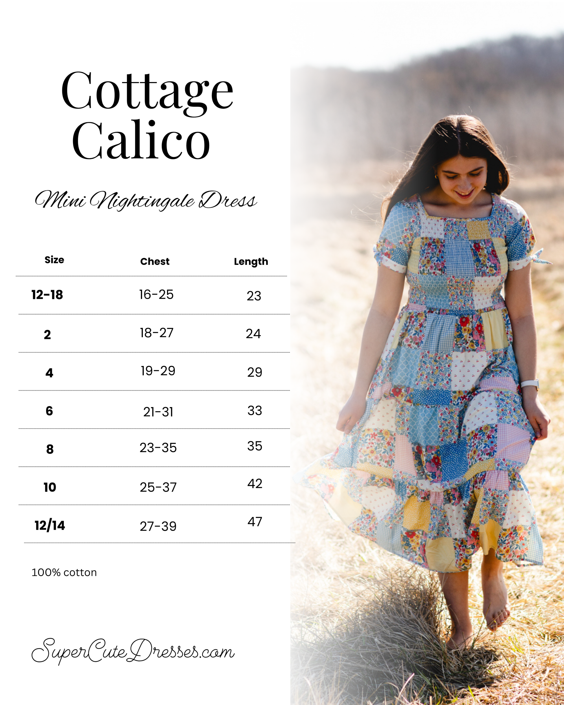 Cottage Calico ~ Mini Nightingale Dress – Super Cute Dresses