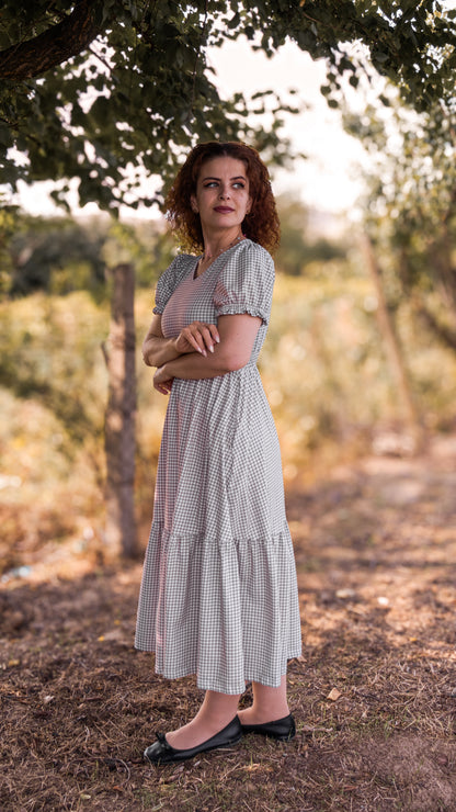 Nutmeg Gingham ~ Storybook Dress