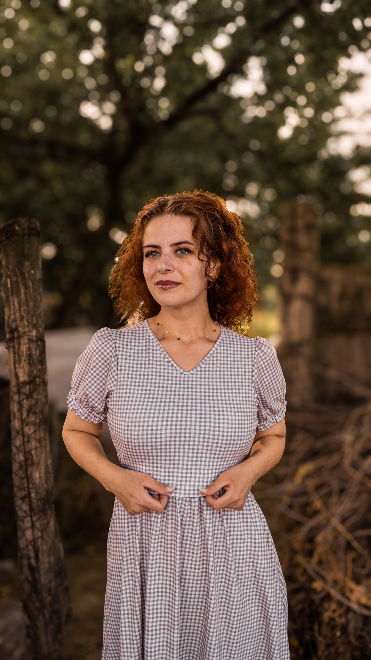 Nutmeg Gingham ~ Storybook Dress