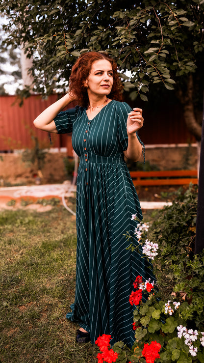 Cedar Stripes ~ Hearthside Maxi