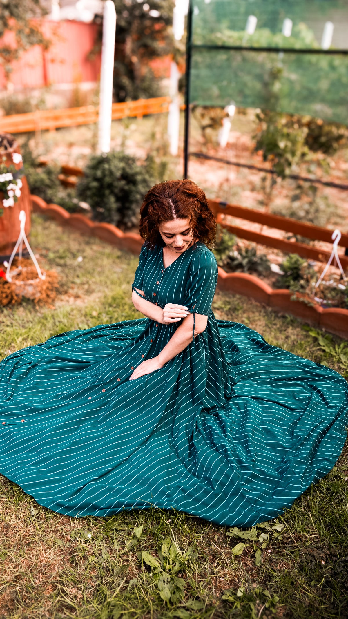 Cedar Stripes ~ Hearthside Maxi