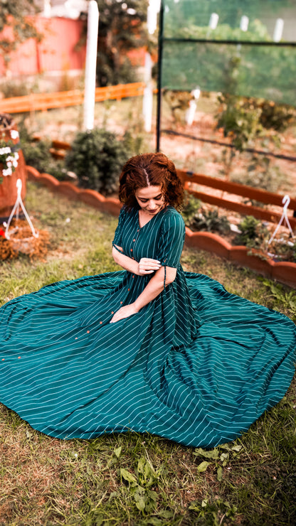 Cedar Stripes ~ Hearthside Maxi