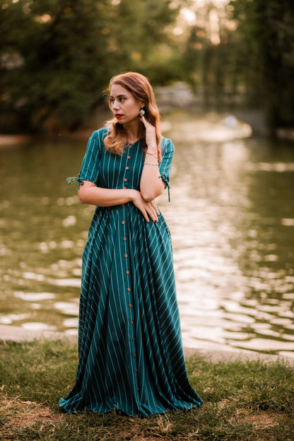 Cedar Stripes ~ Hearthside Maxi