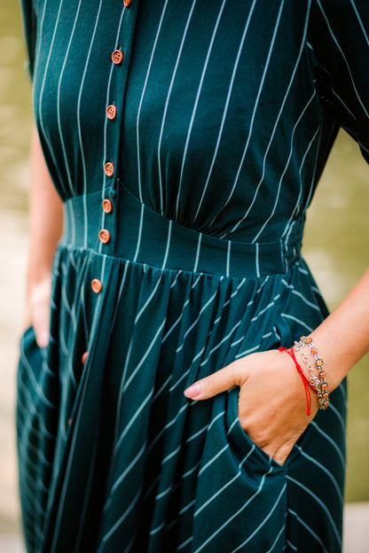 Cedar Stripes ~ Hearthside Maxi