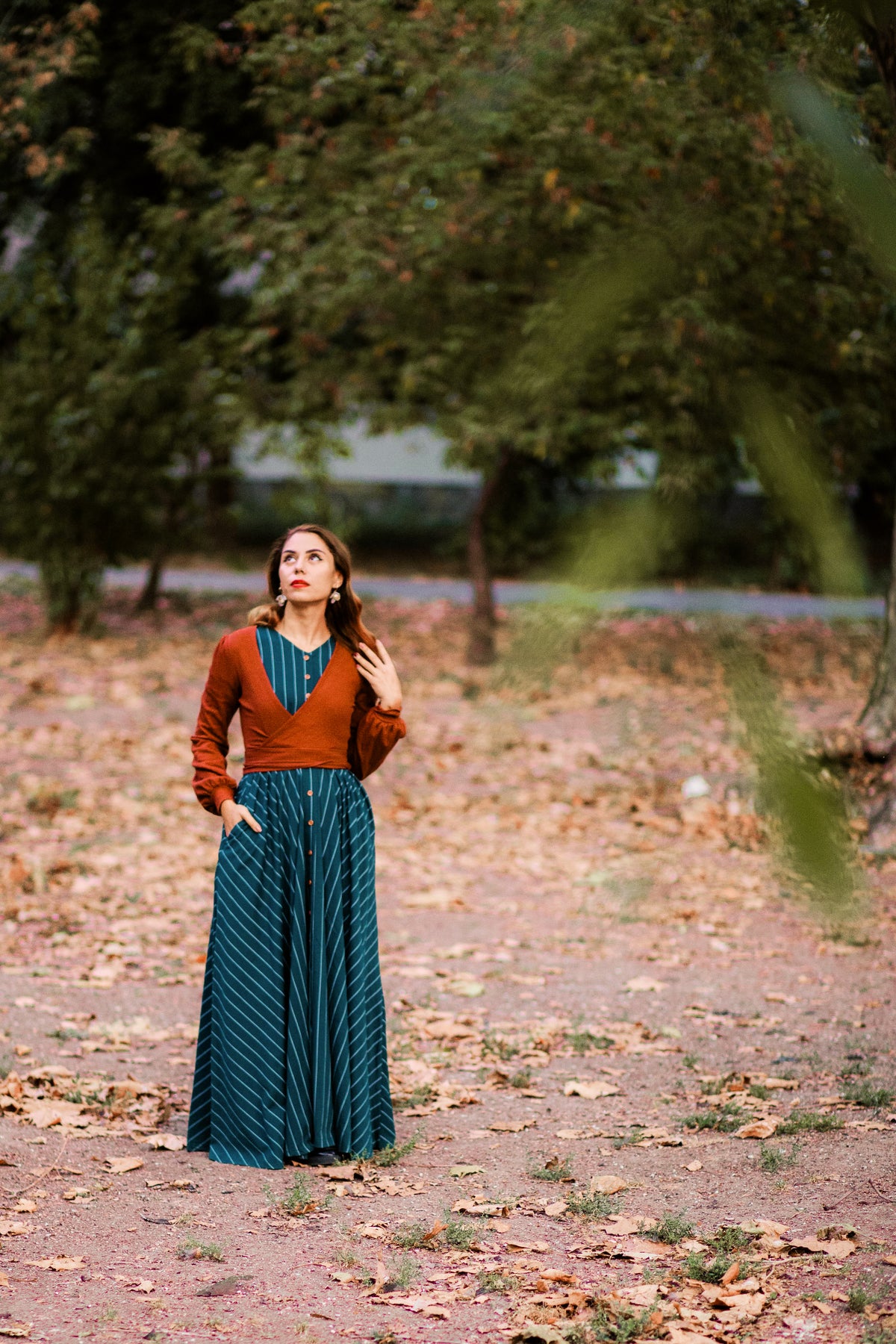 Cedar Stripes ~ Hearthside Maxi